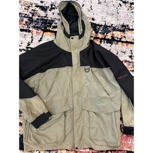 Redington RedStorm Waterproof Wading Fishing Jacket Mens Large Sage Green Black